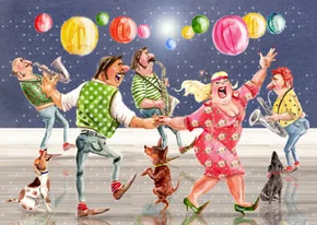 Verjaardagskaart knalfeest