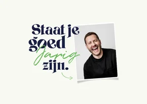 Verjaardagskaart man foto staat je goed jarig zijn