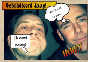 Verjaardagskaart Vintage Strip met eigen foto