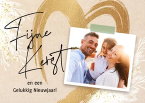Vrolijke kerstkaart lief hart