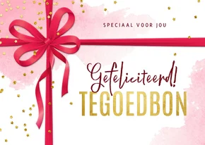 Zakelijke aanpasbare tegoedbon zelf in te vullen