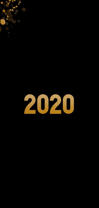Aarde als kerstbal 2020 zwart en goud 2