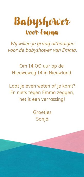 Babyshower pastel geometrisch - sk 3