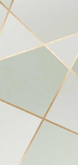 Bedankkaart geometrisch patroon groen met foto Achterkant