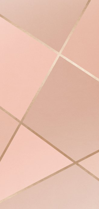 Bedankkaart geometrisch patroon koraal met foto Achterkant