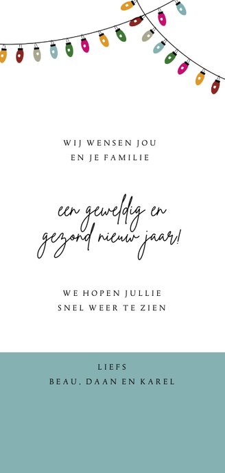 Eerste kerst met jullie kleine mannetje Achterkant