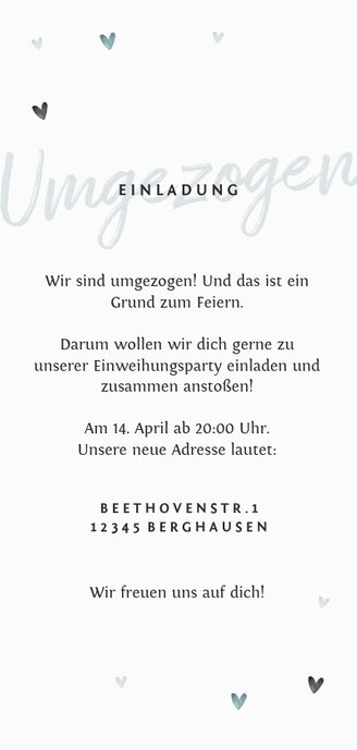 Einladung Einweihungsparty Pflanze Und Herzen Kaartje2go