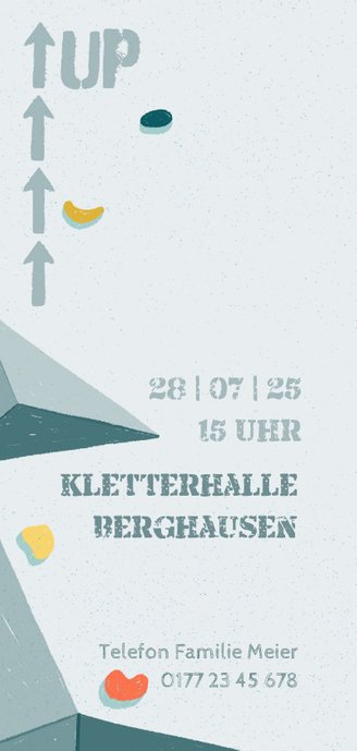 Einladung zur Kletter-Party 2
