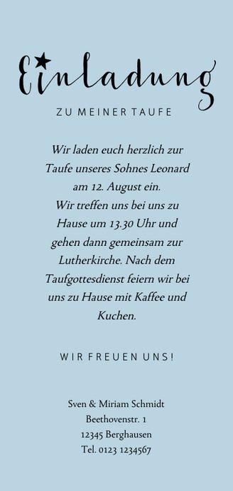 Einladung Zur Taufe Blau Weiss Mit Punkten Und Kaartje2go