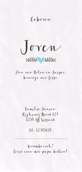 Handlettering & Pastel Achterkant