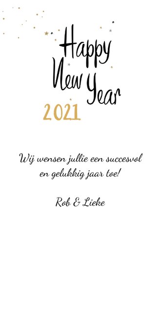 Happy New Year champagne bubbels en sterren met jaartal 3