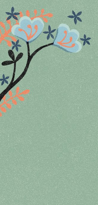 jubileumkaart bloemen abstract trots 2