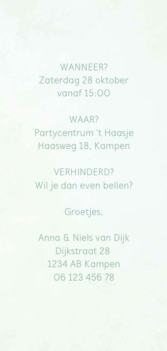 Jubileumkaart botanisch 12,5 jaar 3