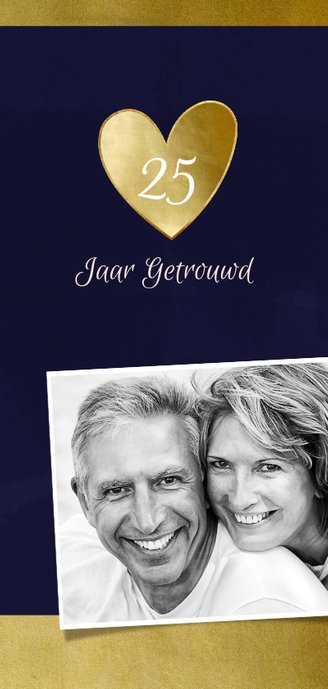 Jubileumkaart oude meesters bloemen goud jaar aanpasbaar 2