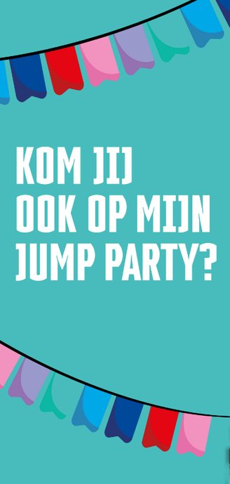 Jump XL uitnodiging JumpParty Jongen/Meisje 2