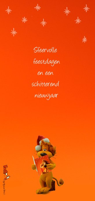 Kerst Loeki met kaars - A Achterkant