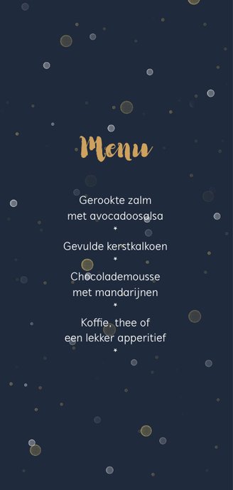 Kerstdiner uitnodiging langwerpig met 6 eigen foto's 2