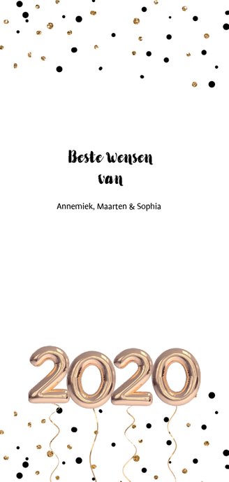 Kerstkaart 2020 Ballonnen 3