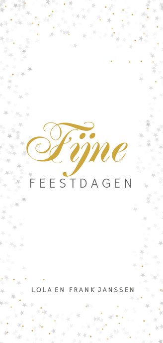 Kerstkaart met een liefdevolle foto Achterkant