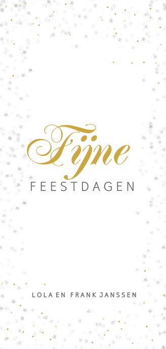 Kerstkaart met een liefdevolle foto Achterkant