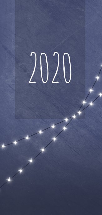 Kerstkaart met foto en lichtjes 2020 2