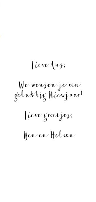 Kerstkaart met gouden kerstbomen 3