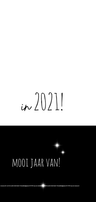 Kerstkaart modern 2020-2021 foto en ster 3