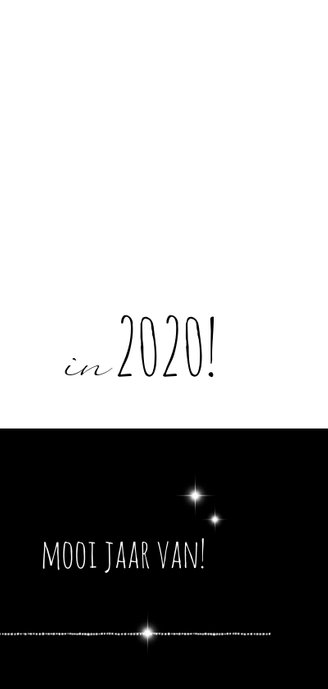 Kerstkaart modern 2020, met foto en ster 3