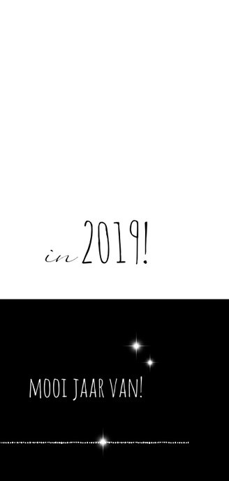 Kerstkaart modern foto ster 2019 3