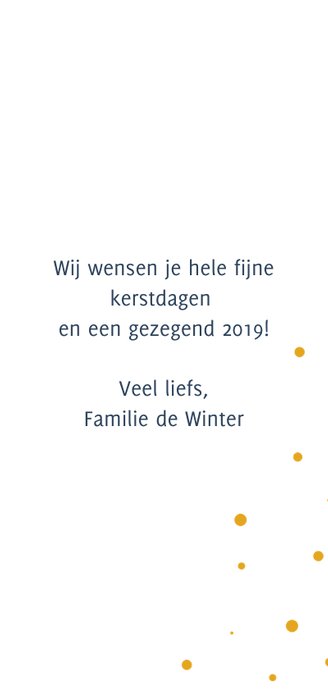 Kerstkaart modern met engel 3