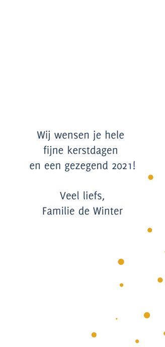 Kerstkaart modern met engel 3