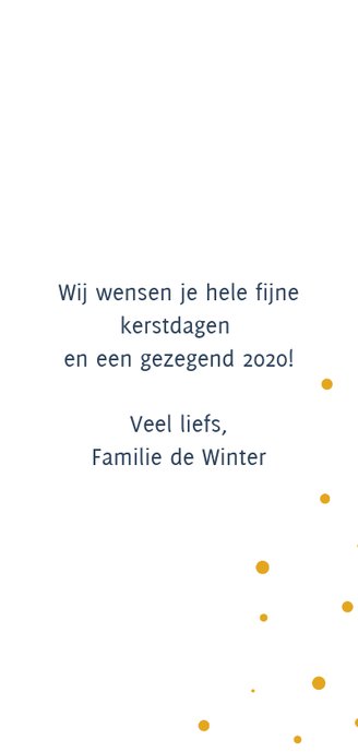 Kerstkaart modern met engel 3