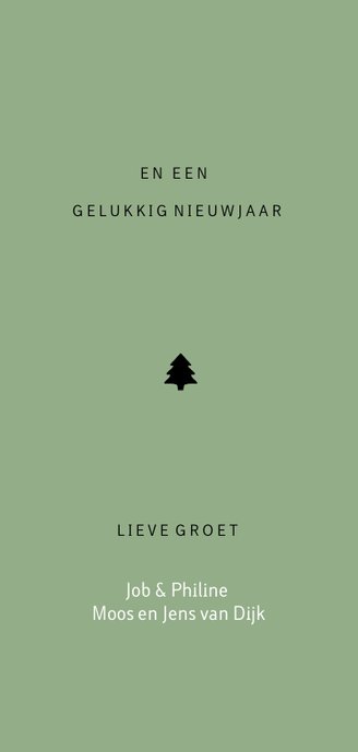 Kerstkaart quote wonderful time Achterkant