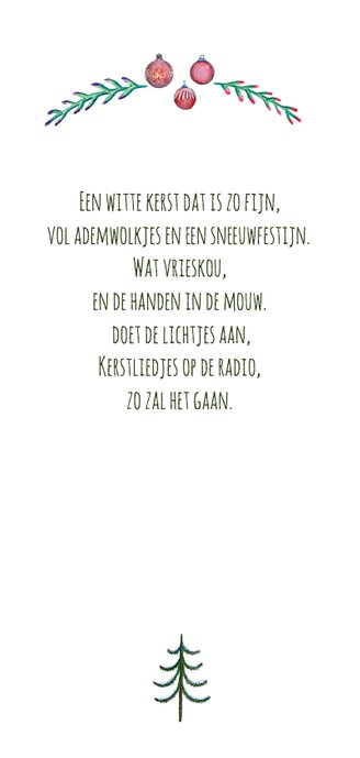 Kerstkaart wonderful time met illustraties 2