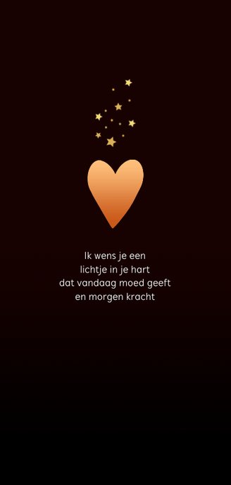 Kerstmis hart met licht 3