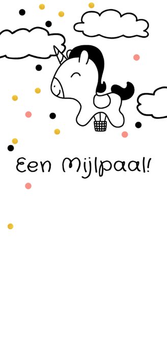Kinderfeestje 1 jaar goud unicorn luchtballon 2