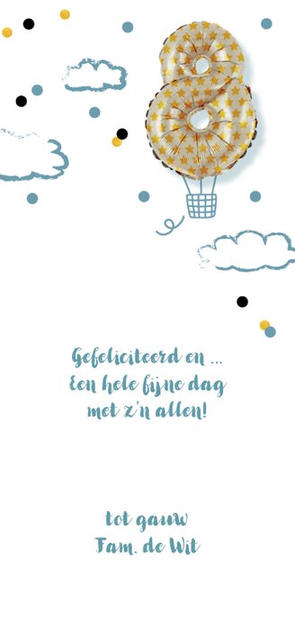 Kinderfeestje acht jaar luchtballon 3