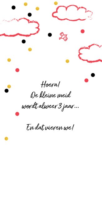 Kinderfeestje meisje drie jaar luchtballon 2