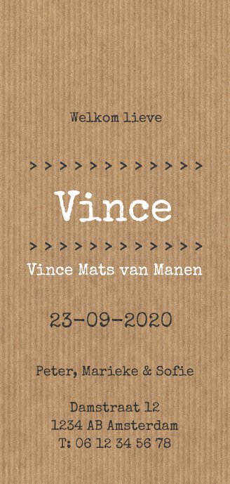 Kraftlook silhouet jongen Achterkant