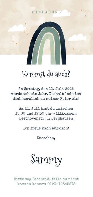 Langliche Einladung Kindergeburtstag Mit Foto Kaartje2go