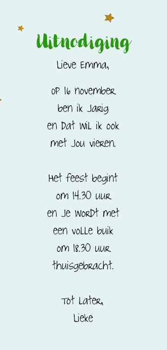 Leuke uitnodiging kinderfeest met rode ballon 3