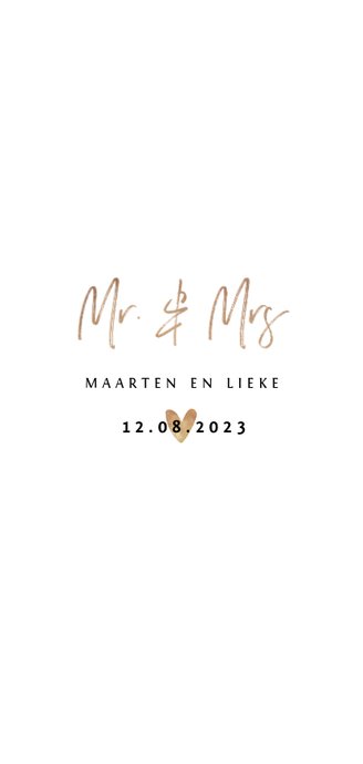 Menukaart stijlvol goud confetti en typografie Achterkant