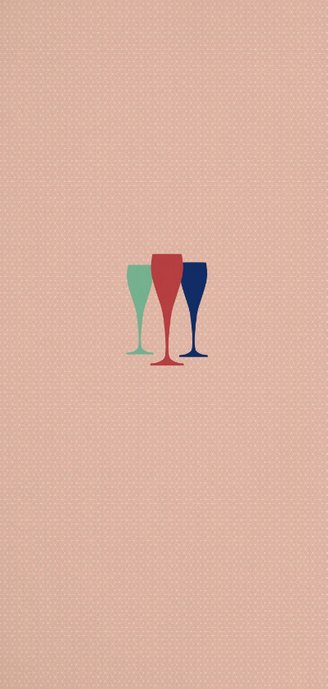 Modern vormgegeven uitnodiging kerstborrel 2
