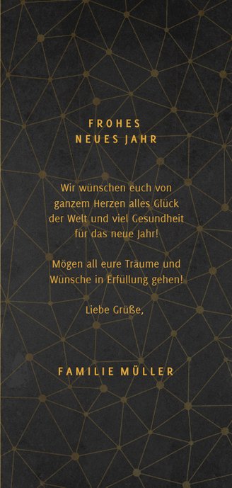 Moderne Neujahrskarte mit großer Jahreszahl 3
