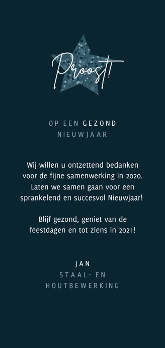 Nieuwjaarkaart zakelijk bubbels grafisch 2021 foto's ster 3