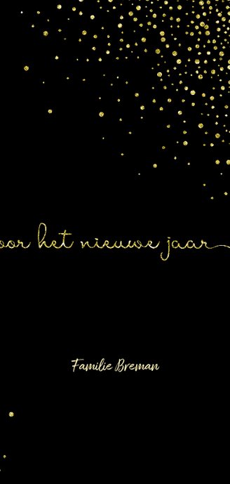 Nieuwjaarskaart 'tweeduizendtwintig' met glittereffect 3