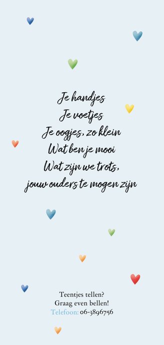 Op een blauwe wolk hartjes regen geboorte dubbel 2