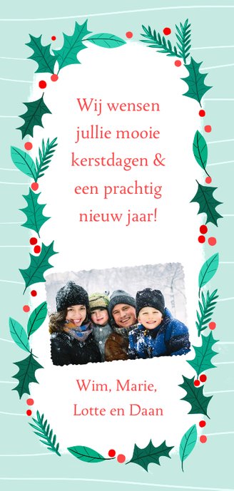 Rendier Kerstkrans Achterkant