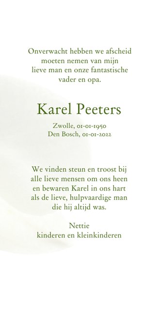 Rouwkaart witte bloemen 3