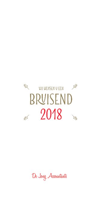 Stijlvolle zakelijke kerstkaart Sparkling red 3